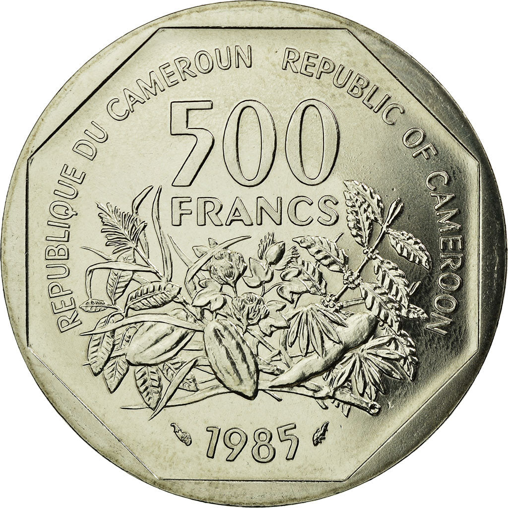 Coin, Cameroon, 500 Francs, 1985, Paris, ESSAI, MS(65-70), Copper-nickel, KM:E17