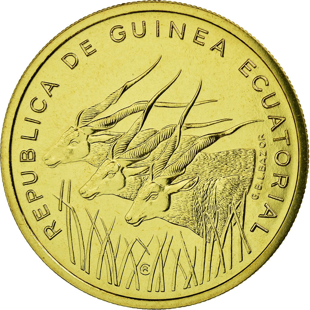 Coin, Equatorial Guinea, 25 Francos, 1985, Paris, ESSAI, MS(65-70)