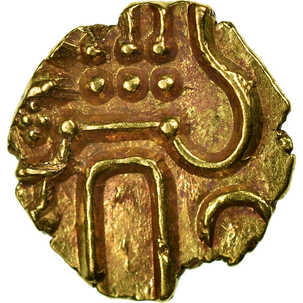 Coin, INDIA-PRINCELY STATES, COCHIN, Fanam, 1795-1850, AU(55-58), Gold, KM:10