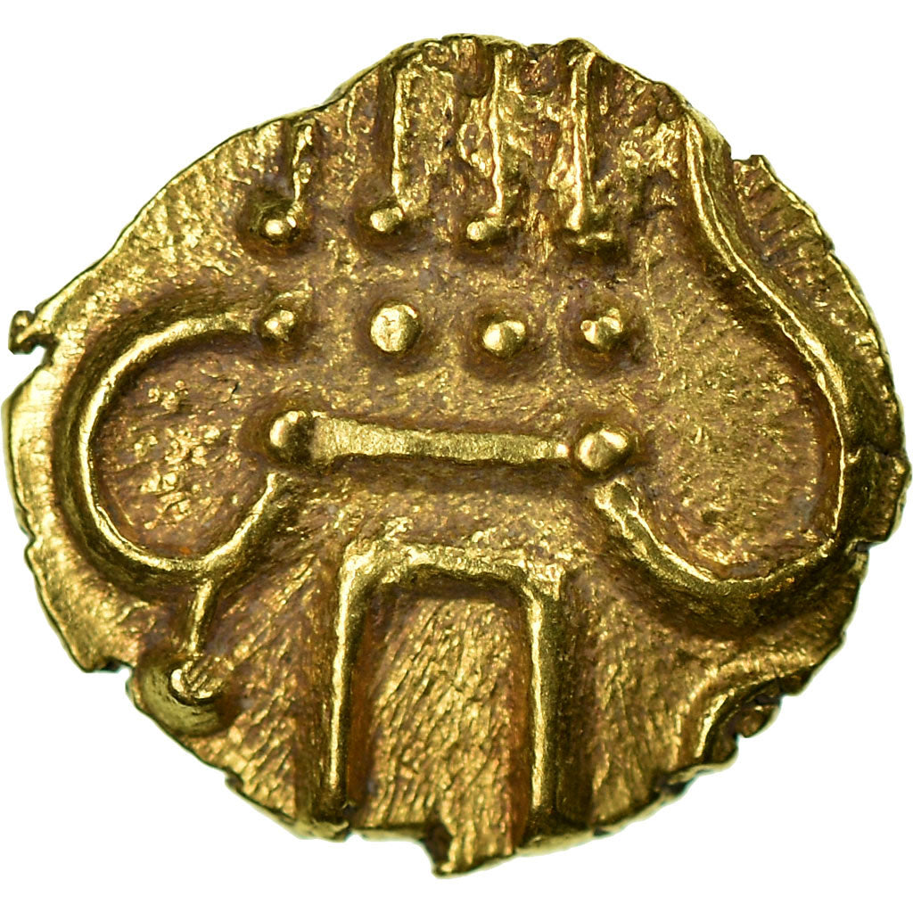 Moneta, INDIA - STATI PRINCIPESCHI, COCHIN, Fanam, 1795-1850, SPL-, Oro, KM:10