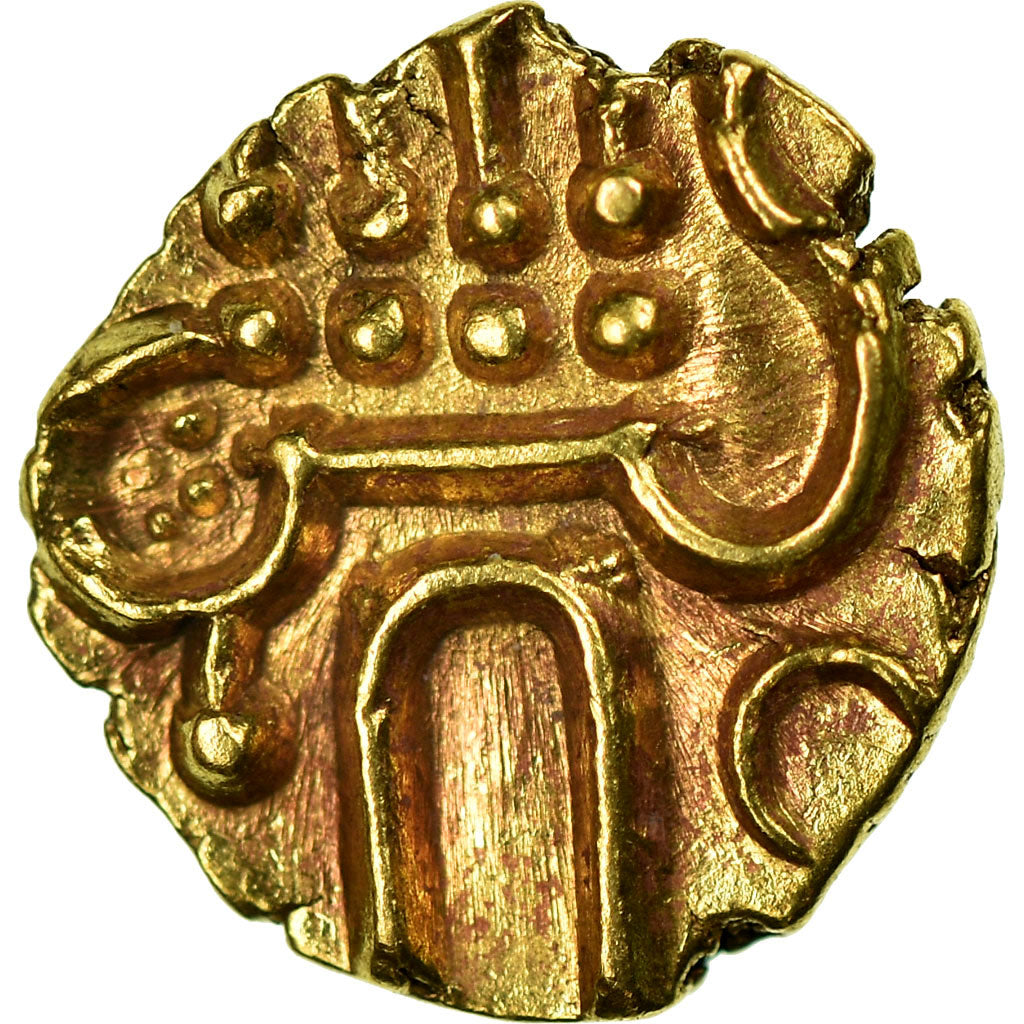 Moneta, INDIA - STATI PRINCIPESCHI, COCHIN, Fanam, 1795-1850, SPL-, Oro, KM:10