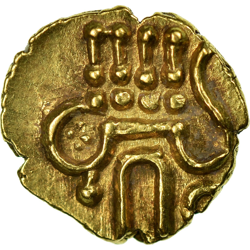Coin, INDIA-PRINCELY STATES, COCHIN, Fanam, 1795-1850, AU(55-58), Gold, KM:10