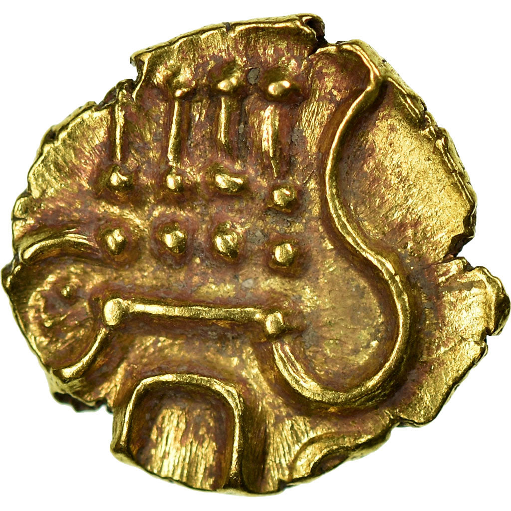 Moneta, INDIA - STATI PRINCIPESCHI, COCHIN, Fanam, 1795-1850, SPL-, Oro, KM:10