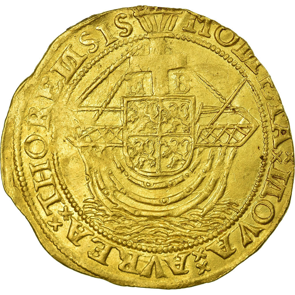 Coin, Netherlands, LIMBOURG, Margarethe von Brederode, Ange d'Or, Gold Angel