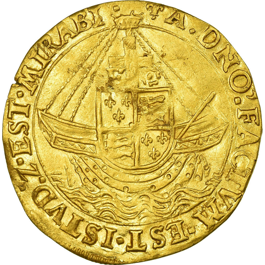 Coin, Great Britain, Elizabeth, Gold Angel, London, 1st Issue 1558-1561