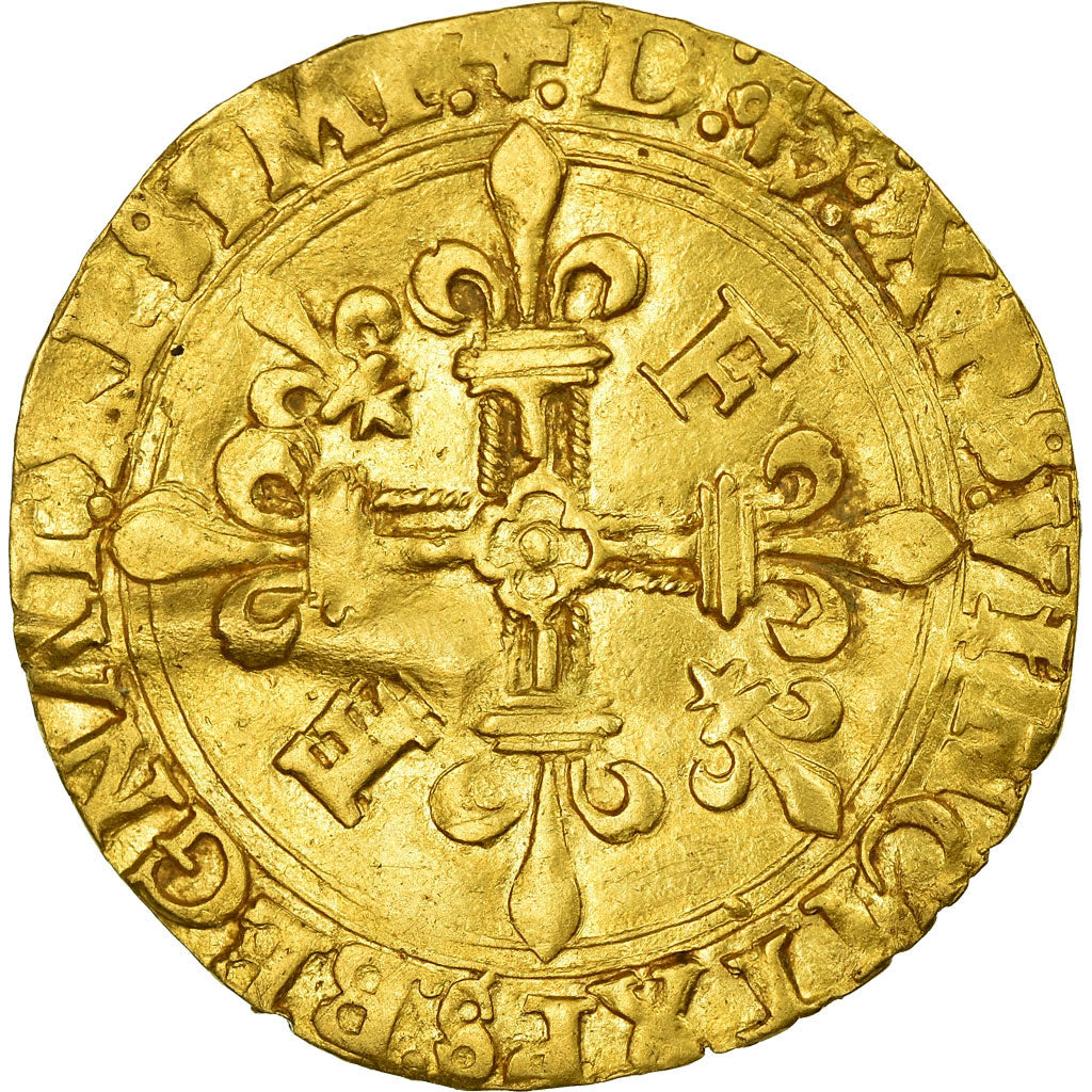 Münze, Frankreich, François Ier, Ecu d'or, Bayonne, 5th type, S+, Gold, Dy 775