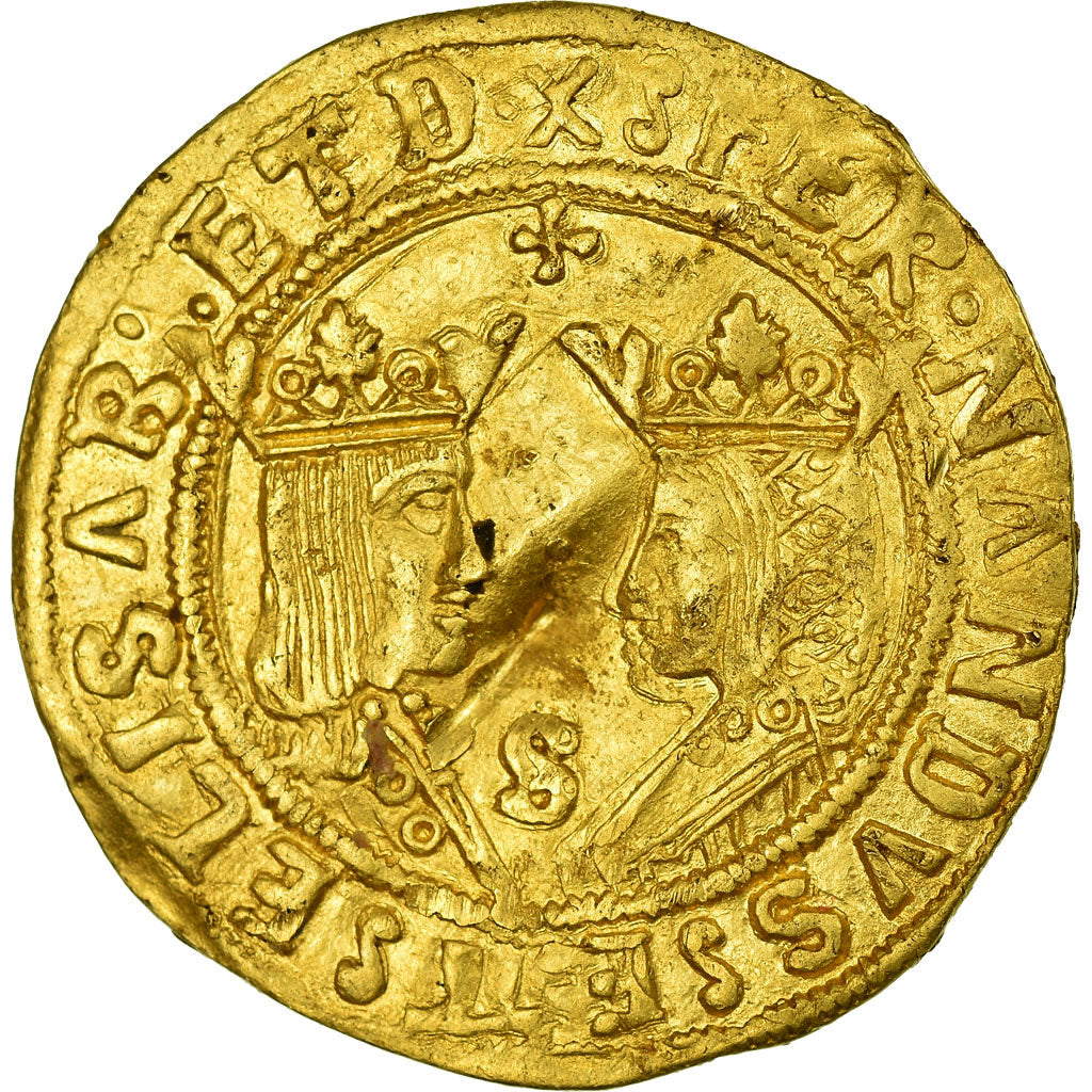 Coin, Spain, Andalousie, Ferdinand V and Isabel Ist, Double Excellentes, Circa