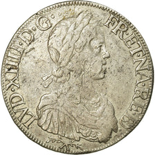 Moneta, Francia, Louis XIV, Écu de Béarn à la mèche longue, 1651, Pau, KM 181.1