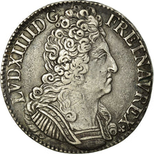 Moneda, Francia, Louis XIV, Écu aux 3 couronnes, Ecu, 1710, Amiens, MBC, Plata