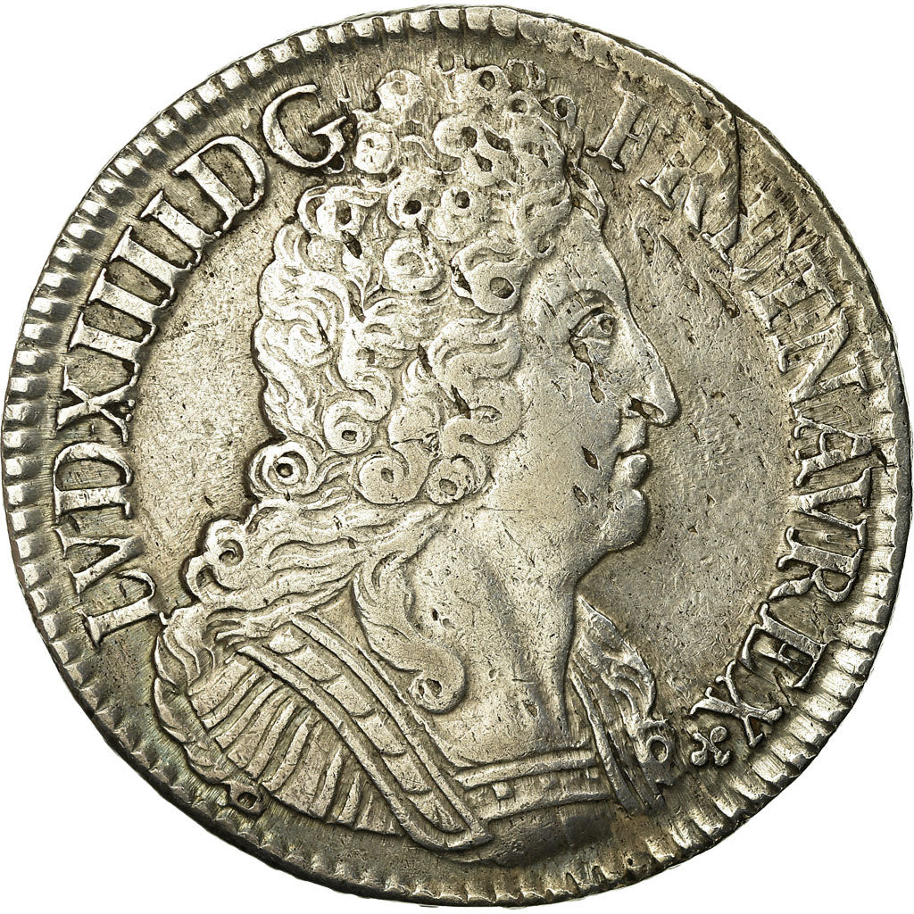 Coin, France, Louis XIV, Écu aux 3 couronnes, Ecu, 1712, Paris, VF(30-35)