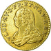 Moeda, França, Louis XV, Louis d'or aux lunettes, Louis d'Or, 1731, Rouen