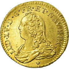 Coin, France, Louis XV, Louis d'or aux lunettes, 1731, Aix, KM 489.27