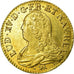 Coin, France, Louis XV, Louis d'or aux lunettes, 1732, La Rochelle, KM 489.9