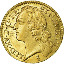 Monnaie, France, Louis XV, Louis d'or au bandeau, 1744, Lille, TTB+, Gadoury 341