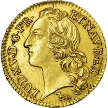 Moneta, Francja, Louis XV, Louis d'or au bandeau, 1748, Paris, KM 513.1