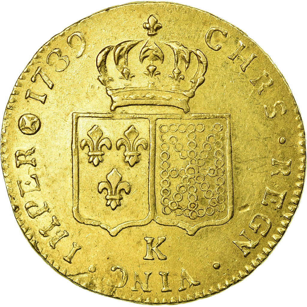 Monnaie, France, Louis XVI, Double louis d'or à la tête nue, 1789 Bordeaux