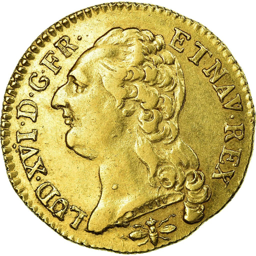 Coin, France, Louis XVI, Louis d'or à la tête nue, 1785, Lyon, KM 591.5