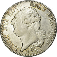 Moeda, França, Écu de 6 livres françois, ECU, 6 Livres, 1793, Paris