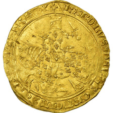 Moneta, Francja, Charles V, Franc à cheval, AU(50-53), Złoto, Duplessy:358