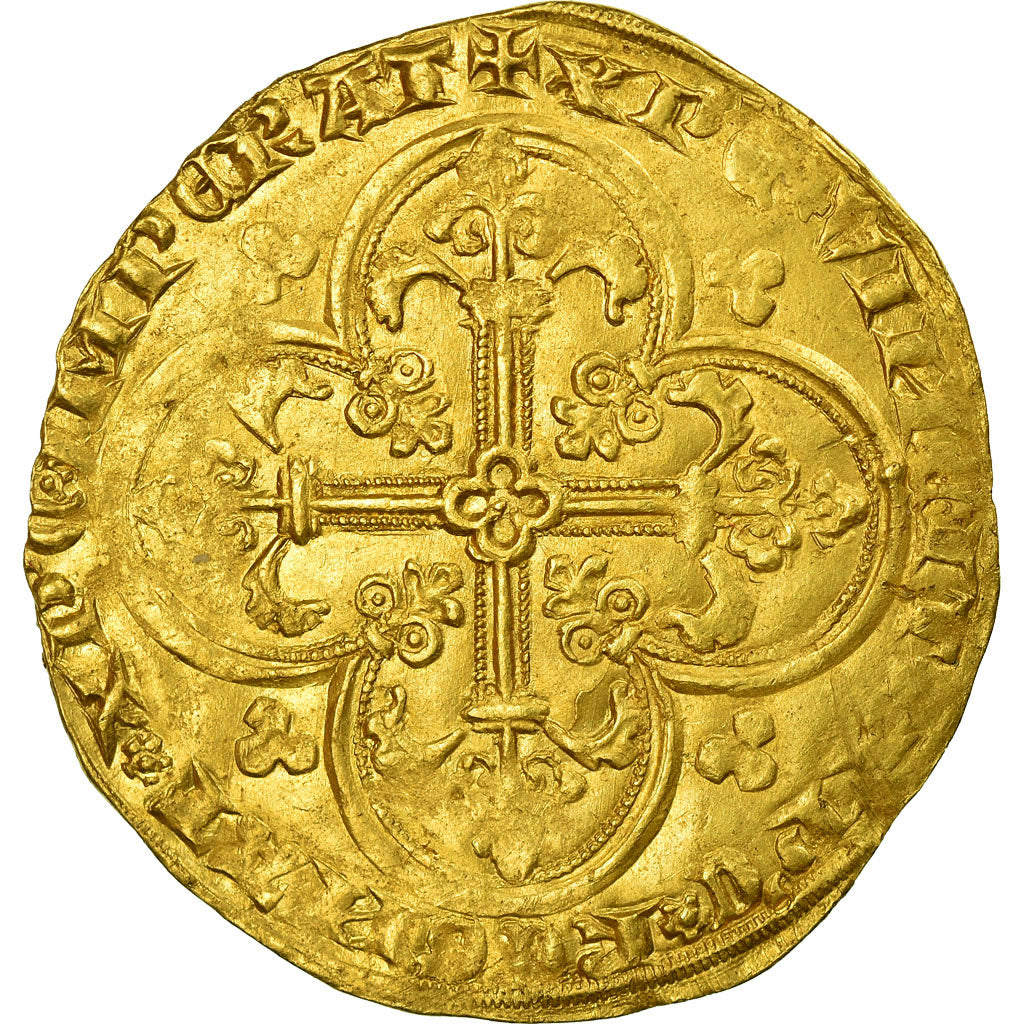 Moneda, Francia, Charles V, Franc à cheval, MBC+, Oro, Duplessy:358