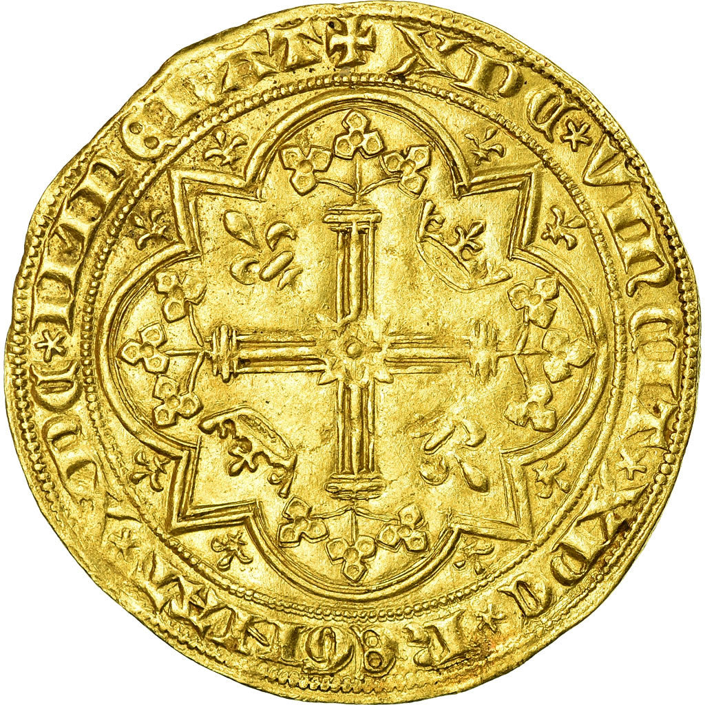 Monnaie, France, Charles V, Franc à pied, TTB+, Or, Duplessy:360