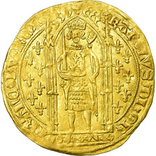 Moneta, Francja, Charles V, Franc à pied, AU(55-58), Złoto, Duplessy:360A
