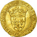 Coin, France, Charles VI, Ecu d'or, Villeneuve-lès-Avignon, AU(55-58), Gold