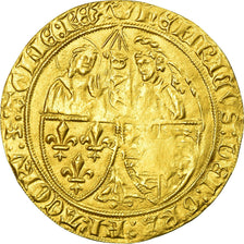 Moneta, Francja, Henri VI de Lancastre, Salut d'or, Paris, VF(30-35), Złoto