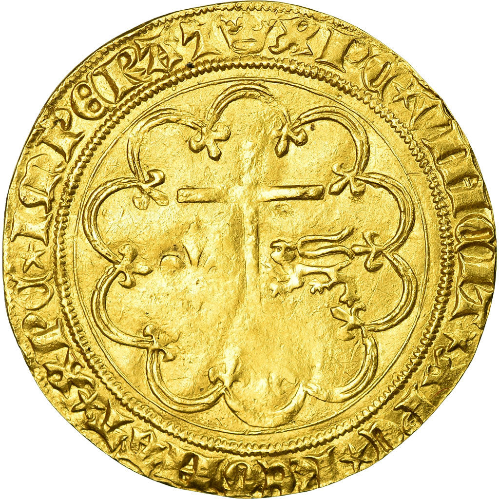 Monnaie, France, Henri VI de Lancastre, Salut d'or, Paris, TB+, Or