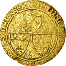 Moeda, França, Henri VI, Salut d'or, Amiens, VF(30-35), Dourado, Duplessy:443A