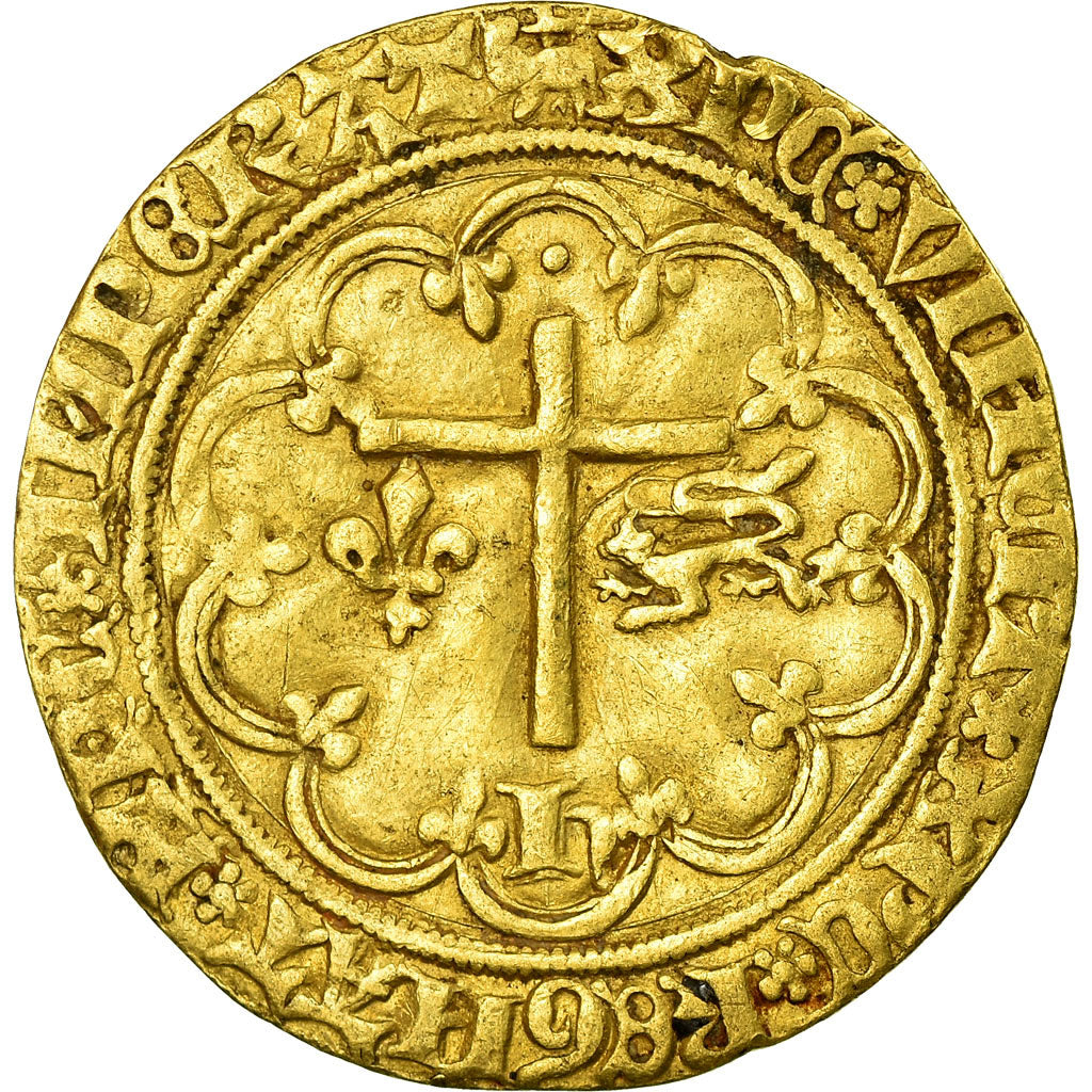 Monnaie, France, Henri VI, Salut d'or, Amiens, TB+, Or, Duplessy:443A