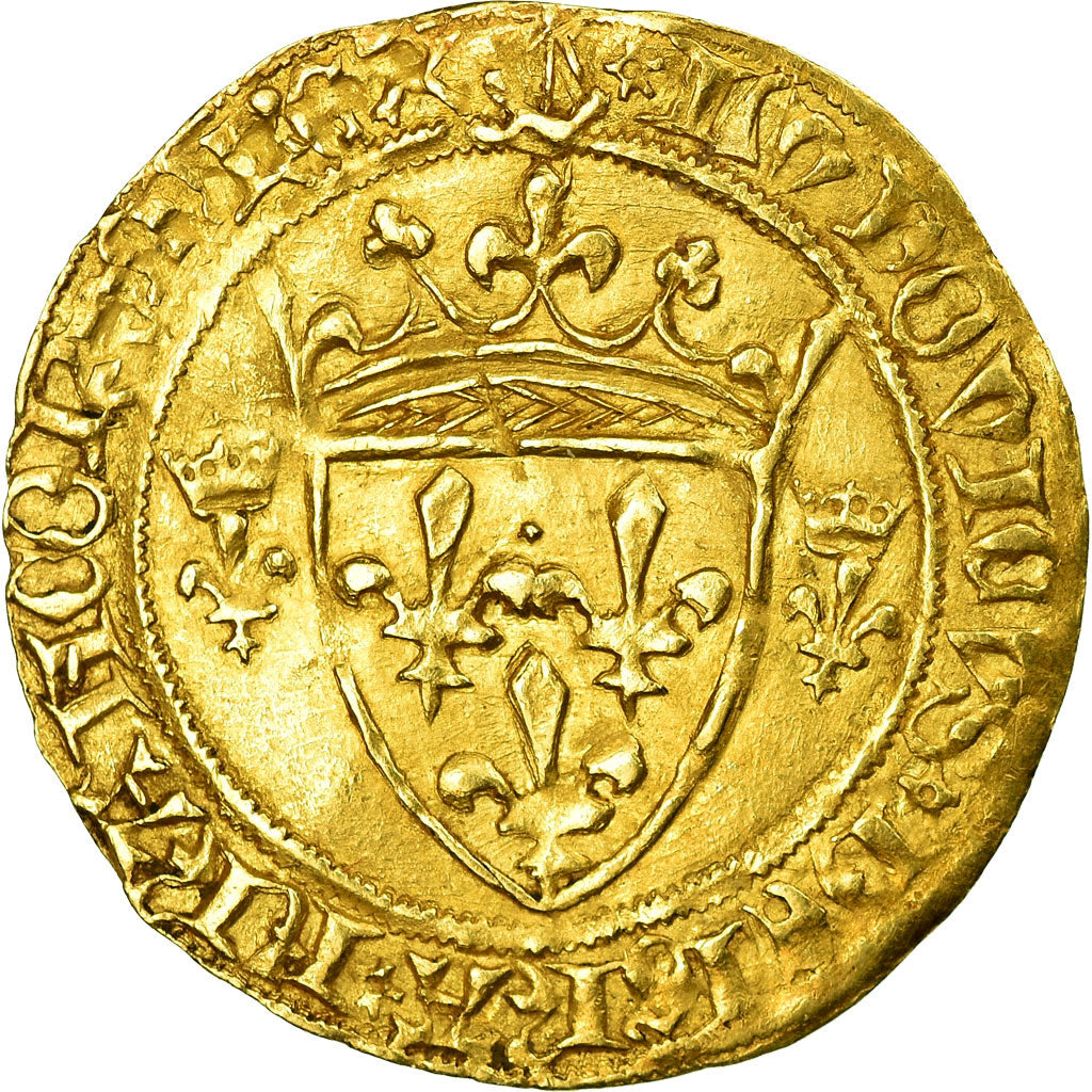 Moneta, Francja, Louis XI, Ecu d'or, Bordeaux, EF(40-45), Złoto, Duplessy 539A