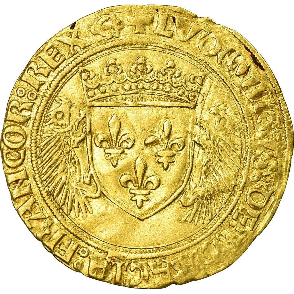 Coin, France, Louis XII, Ecu d'or aux Porcs-Epics, Bayonne, EF(40-45), Gold