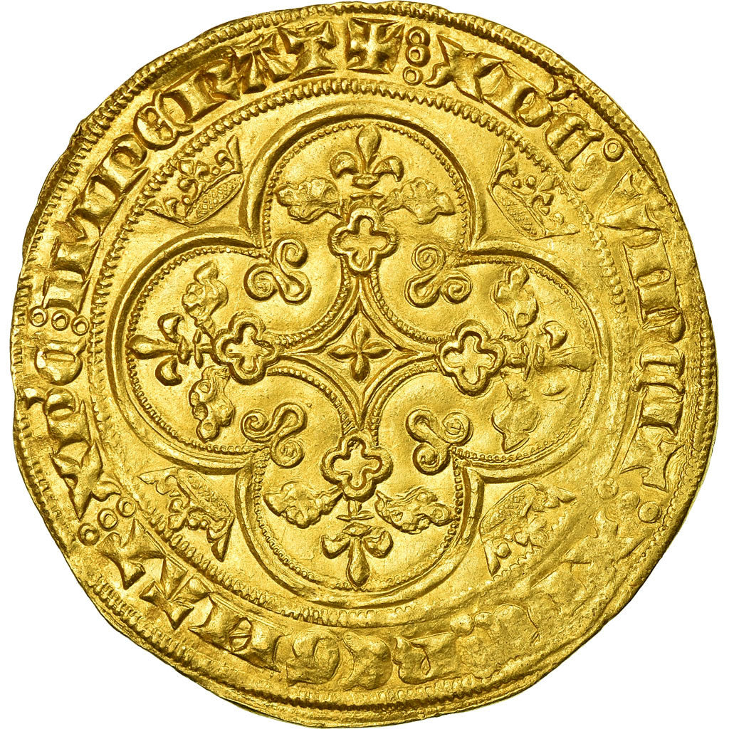 Monnaie, France, Philippe VI, Chaise d'or, 1346, TTB+, Or, Duplessy:258