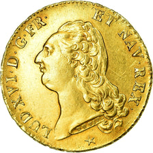 Monnaie, France, Louis XVI, Double louis d'or à la tête nue, 1786 Lille, Gad 363