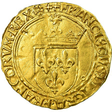Monnaie, France, François Ier, Ecu d'or, Lyon, TTB, Or, Duplessy:775