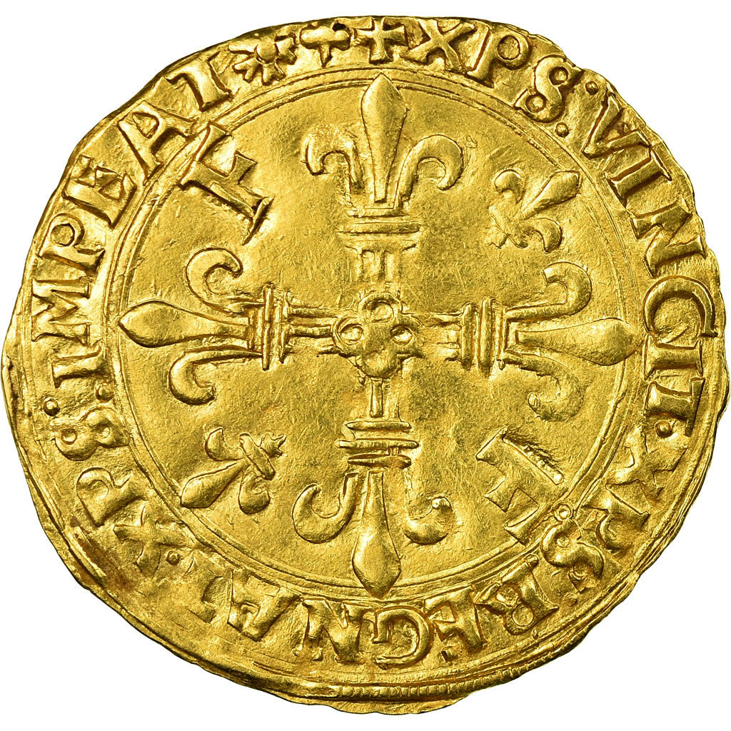Coin, France, François Ier, Ecu d'or, Lyons, EF(40-45), Gold, Duplessy:775