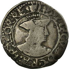 Coin, France, François Ier, 1/2 Teston, Tours, 4th type, VF(30-35), Silver