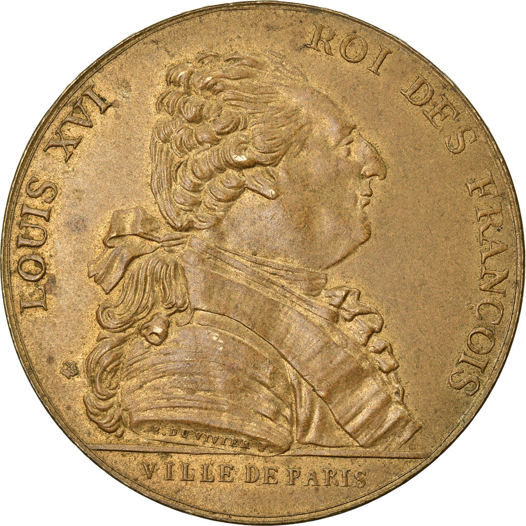 France, Médaille, Louis XVI, Etablissement de la Mairie de Paris, Refrappe