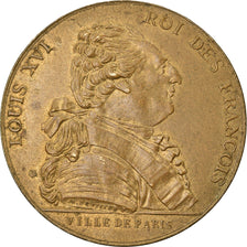 France, Médaille, Louis XVI, Etablissement de la Mairie de Paris, Refrappe
