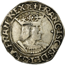Coin, France, François Ier, 1/2 Teston, Tours, 5th type, EF(40-45), Silver
