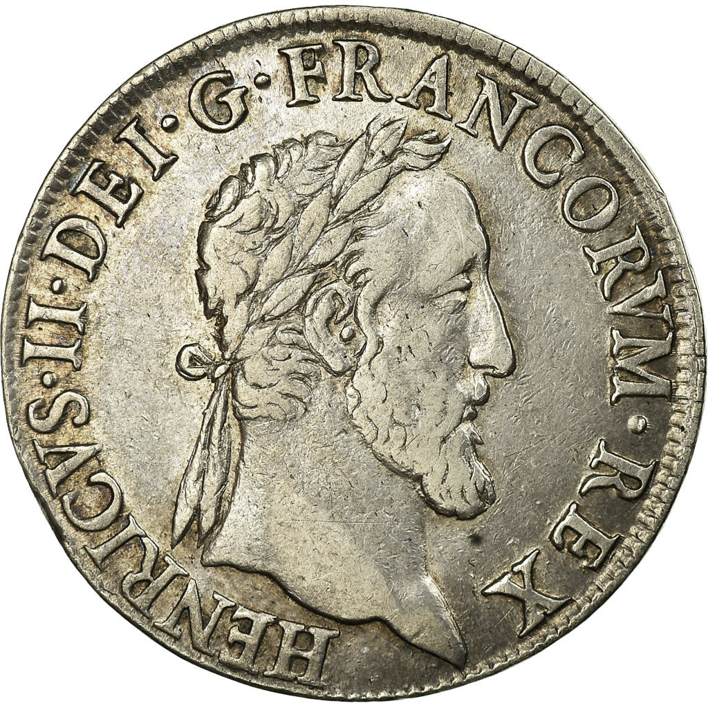 Coin, France, Henri II, Teston au moulin, 1554, Paris, 3rd type, EF(40-45)