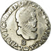 Monnaie, France, Louis XIII, 1/2 Franc, buste lauré au col fraisé, 1615 Rouen