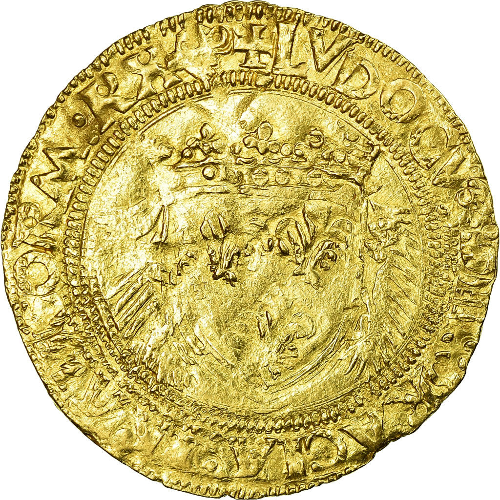 Münze, Frankreich, Louis XII, Ecu d'or aux Porcs-Epics, Bayonne, S+, Gold