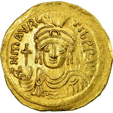 Coin, Maurice Tiberius, Solidus, Constantinople, AU(55-58), Gold, Sear:478