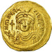 Coin, Maurice Tiberius, Solidus, Constantinople, AU(55-58), Gold, Sear:478