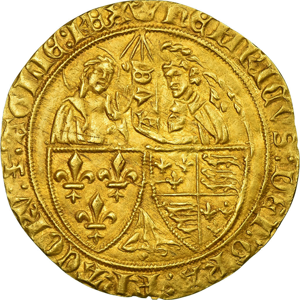 Monnaie, France, Henri VI de Lancastre, Salut d'or, Paris, SUP, Or