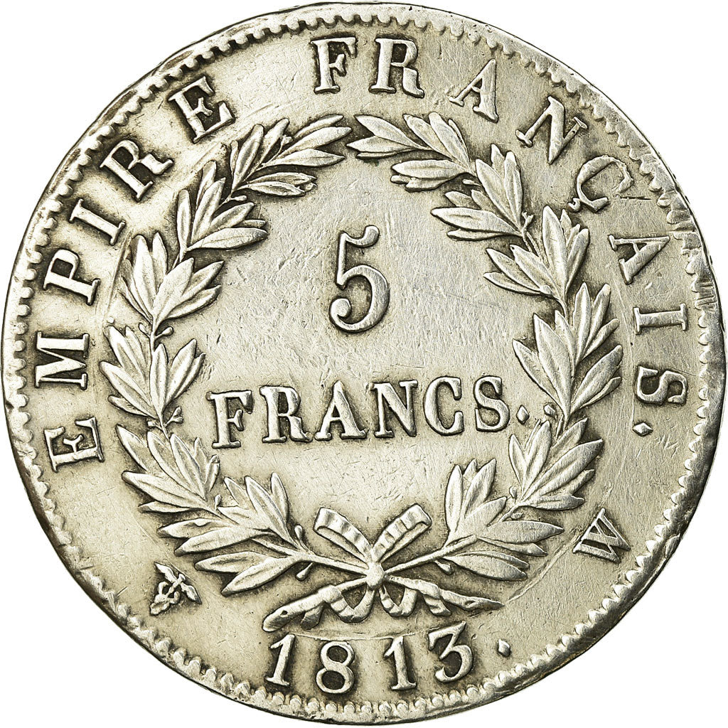 Moneta, Francja, Napoléon I, 5 Francs, 1813, Lille, EF(40-45), Srebro