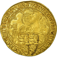 Moeda, Bélgica, Jeanne & Wenceslas, Pieter d'Or, 1380, Louvain, EF(40-45)