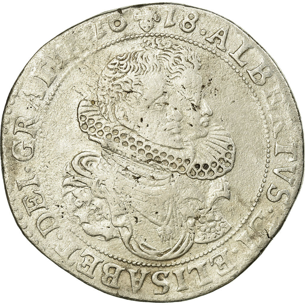 Coin, Spanish Netherlands, BRABANT, Albert & Isabella, Ducaton, 1618, Brussels